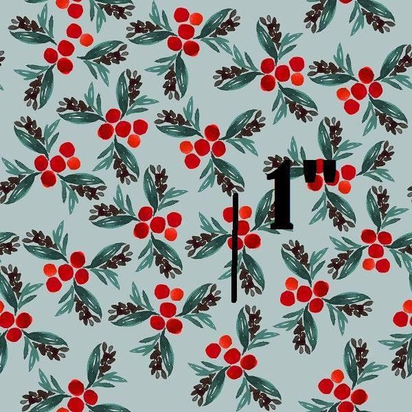 Indy Bloom Fabric Christmas Holly Berry 18 – premium custom printed fabric for sewing | Fabric by Missy Rose