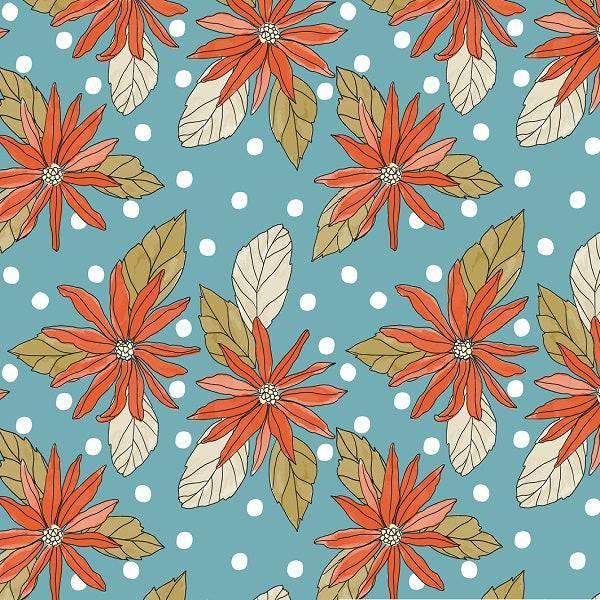 Indy Bloom Fabric Christmas Joy in Snow 07 – made-to-order custom fabric by the metre | Fabric by Missy Rose