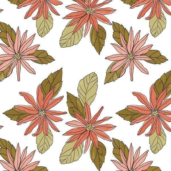 Indy Bloom Fabric Christmas Joy in White 06 – pre-order designer fabric Australia | Fabric by Missy Rose