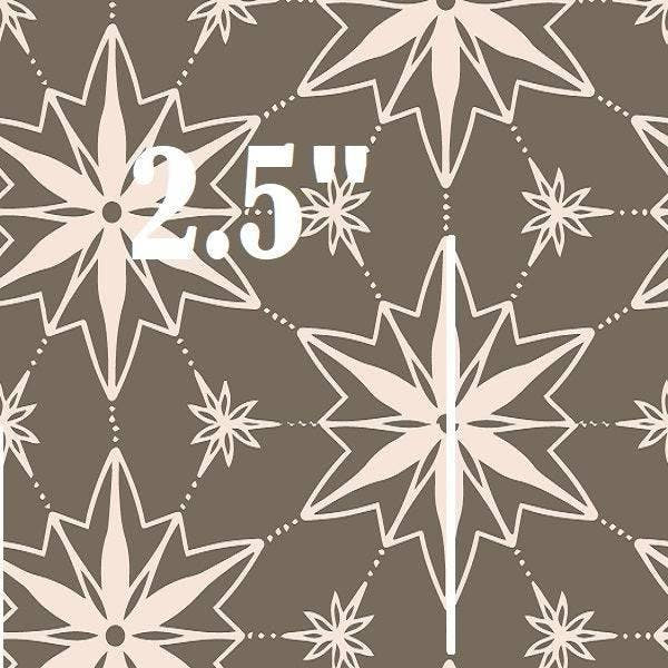 Indy Bloom Fabric Christmas Ornament stars in Cocoa 15 – premium custom printed fabric for sewing | Fabric by Missy Rose