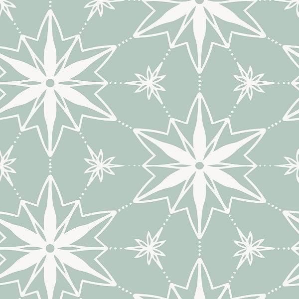 Indy Bloom Fabric Christmas Ornament stars in Ice 13 – made-to-order custom fabric by the metre | Fabric by Missy Rose