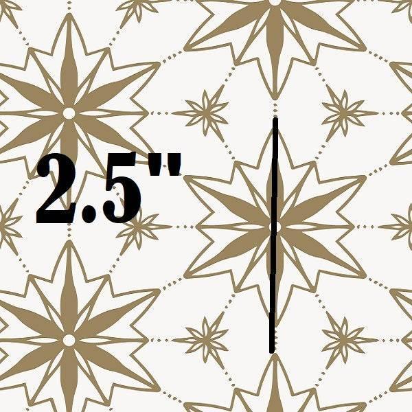 Indy Bloom Fabric Christmas Ornament stars in White 16 – Australian custom printed fabric pre-order | Fabric by Missy Rose