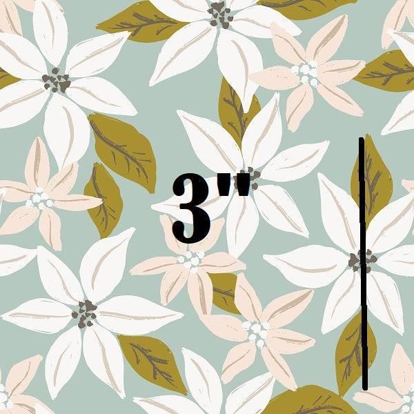 Indy Bloom Fabric Christmas Poinsettia Ice 05 – premium custom printed fabric for sewing | Fabric by Missy Rose
