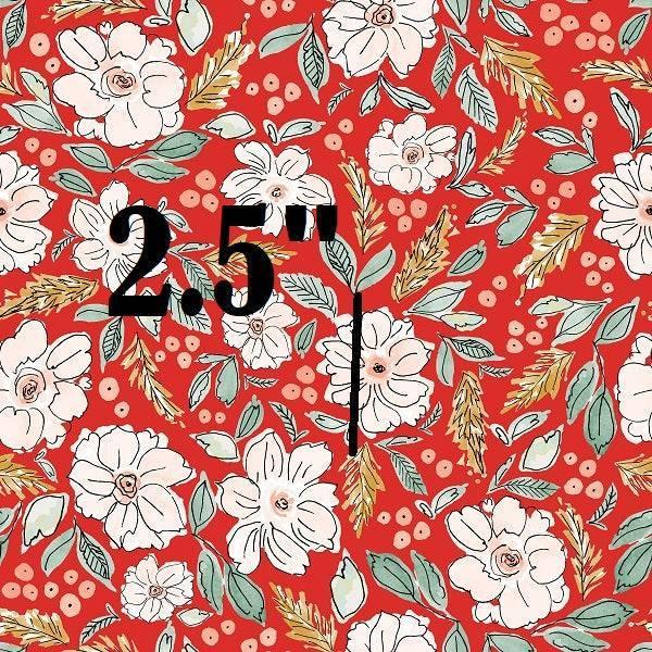 Indy Bloom Fabric Christmas Red Blossoms 01 – pre-order designer fabric Australia | Fabric by Missy Rose