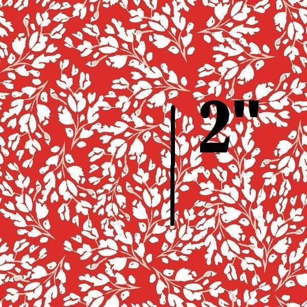Indy Bloom Fabric Christmas Red Floral Frost 31 – pre-order designer fabric Australia | Fabric by Missy Rose