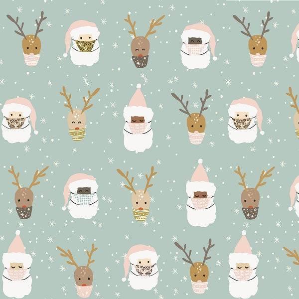 Indy Bloom Fabric Christmas Santa 11 – custom printed pre-order fabric Australia | Fabric by Missy Rose