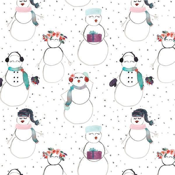 Indy Bloom Fabric Christmas Snow People 21 – custom printed pre-order fabric Australia | Fabric by Missy Rose