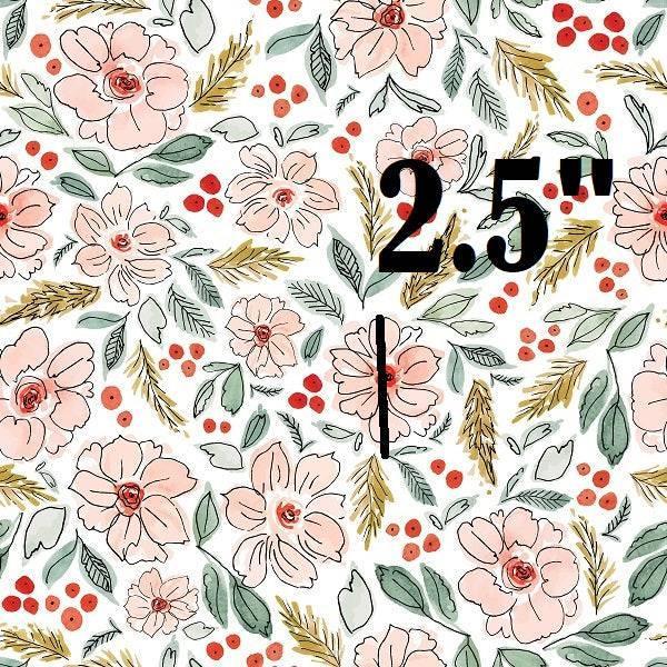 Indy Bloom Fabric Christmas White Blossoms 02 – custom printed pre-order fabric Australia | Fabric by Missy Rose