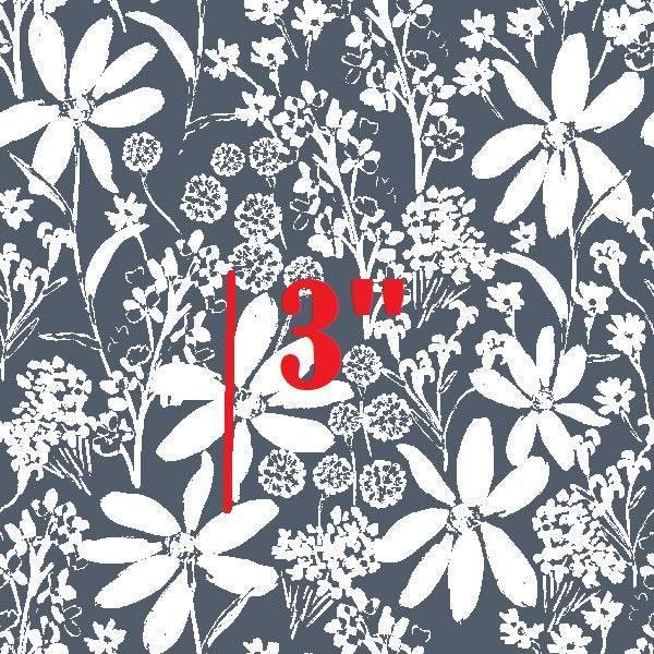 Indy Bloom Fabric Daisy Dreams Lace in Navy 03 – premium custom printed fabric for sewing | Fabric by Missy Rose