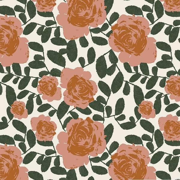 Indy Bloom Fabric Desert Rose Beige 05 – pre-order designer fabric Australia | Fabric by Missy Rose