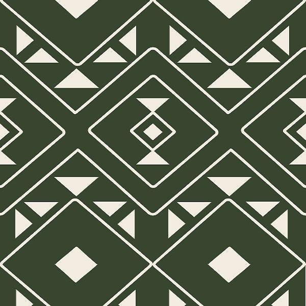 Indy Bloom Fabric Desert Rose Aztec Green 11 – Australian custom printed fabric pre-order | Fabric by Missy Rose