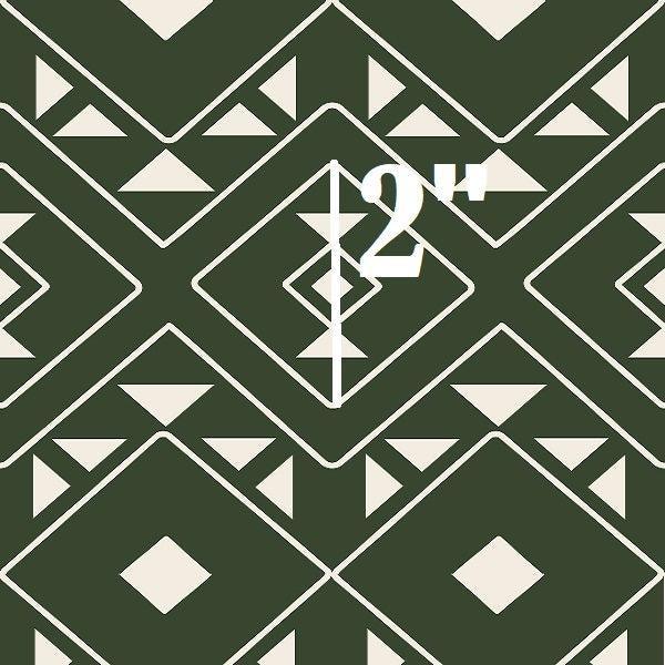 Indy Bloom Fabric Desert Rose Aztec Green 11 – premium custom printed fabric for sewing | Fabric by Missy Rose