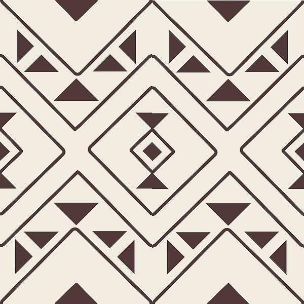 Indy Bloom Fabric Desert Rose Aztec Maroon 12 – made-to-order custom fabric by the metre | Fabric by Missy Rose