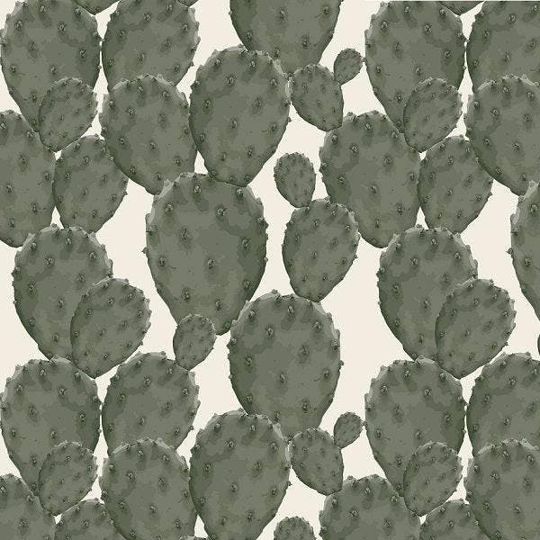 Indy Bloom Fabric Desert Rose Cactus Green 03 – premium custom printed fabric for sewing | Fabric by Missy Rose