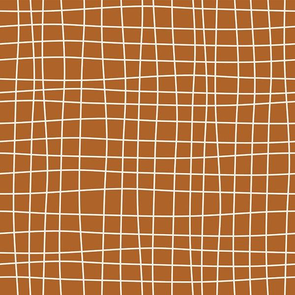 Indy Bloom Fabric - Desert Rose Grid - Copper 13 - Fabric by Missy Rose Pre-Order