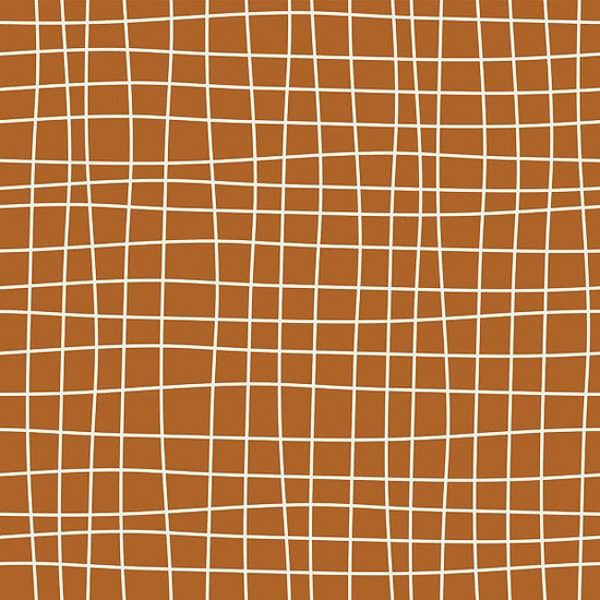 Indy Bloom Fabric - Desert Rose Grid - Copper 13 - Fabric by Missy Rose Pre-Order