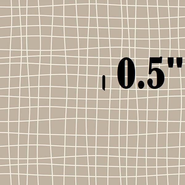 Indy Bloom Fabric Desert Rose Grid Grey 14 – premium custom printed fabric for sewing | Fabric by Missy Rose