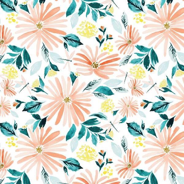 IB Dragonfly Dreams - Floral 01 - Fabric by Missy Rose Pre-Order