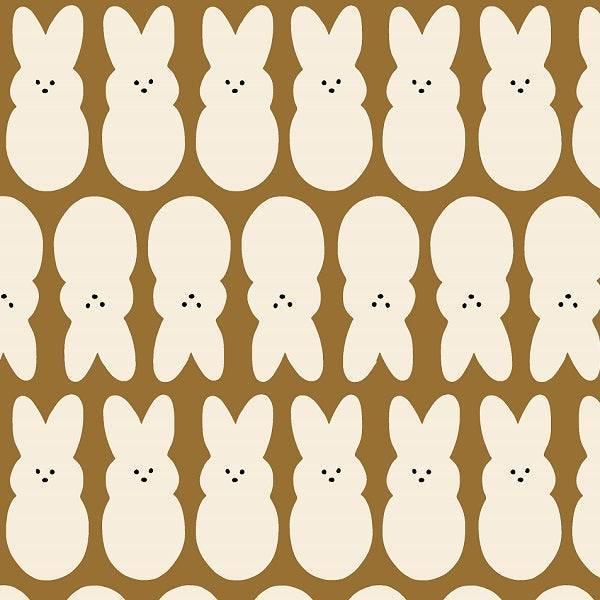 Indy Bloom Fabric Easter Party Bunnies in Caramel 19 – pre-order designer fabric Australia | Fabric by Missy Rose