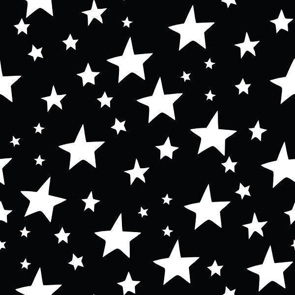 Indy Bloom Fabric Fall Black Stars 16 – Australian custom printed fabric pre-order | Fabric by Missy Rose