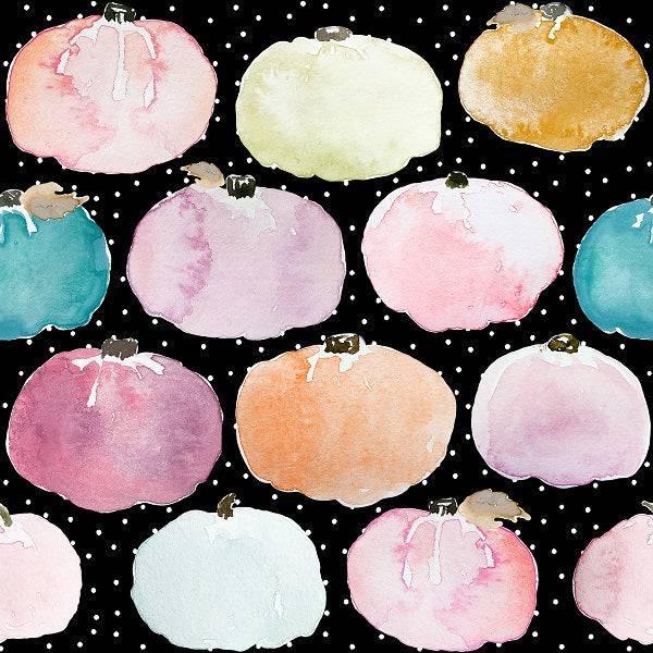 Indy Bloom Fabric Fall Black Pumpkin 07 – pre-order designer fabric Australia | Fabric by Missy Rose