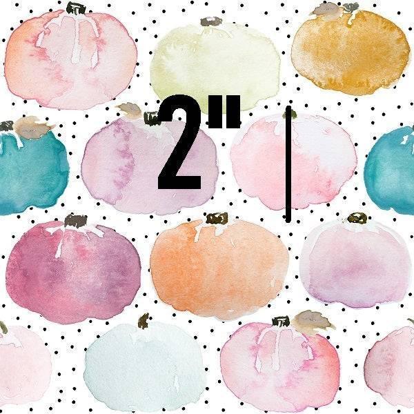 Indy Bloom Fabric Fall Pumpkin Pastel Polka 08 – made-to-order custom fabric by the metre | Fabric by Missy Rose