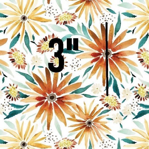 Indy Bloom Fabric Fall Sunflower White 12 – custom printed pre-order fabric Australia | Fabric by Missy Rose