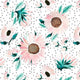 Indy Bloom Fabric - Fall - White Sunflower 06