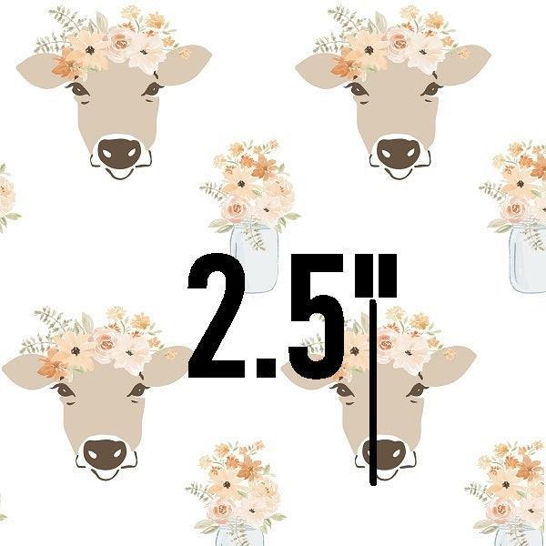 Indy Bloom Fabric Farmhouse Clara Cow 03 – premium custom printed fabric for sewing | Fabric by Missy Rose