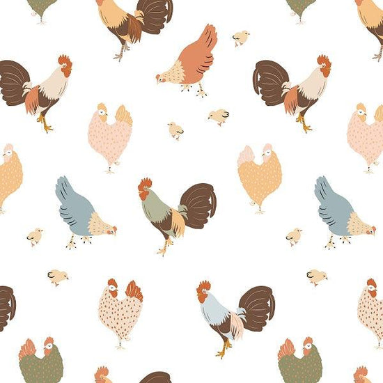 Load image into Gallery viewer, Indy Bloom Fabric - Farmhouse - Cluck Cluck 05 - Fabric by Missy Rose Pre-Order
