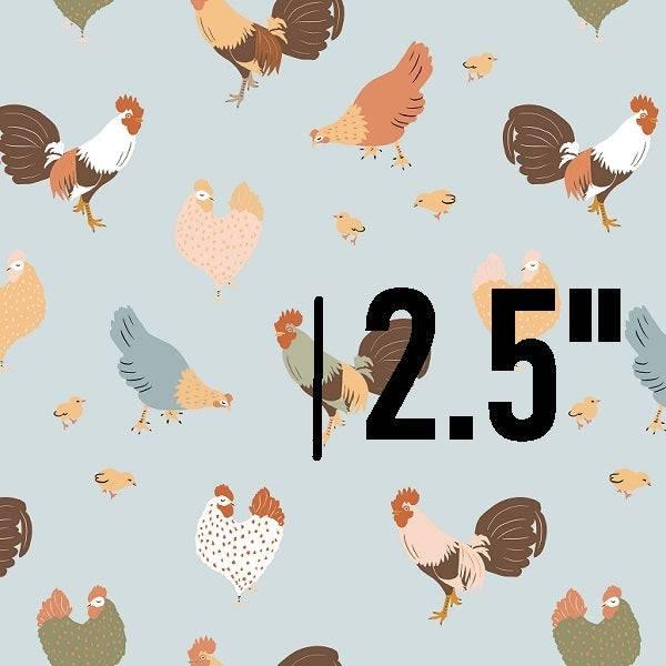 Indy Bloom Fabric - Farmhouse - Cluck Cluck in Robins Egg 06 - Fabric by Missy Rose Pre-Order