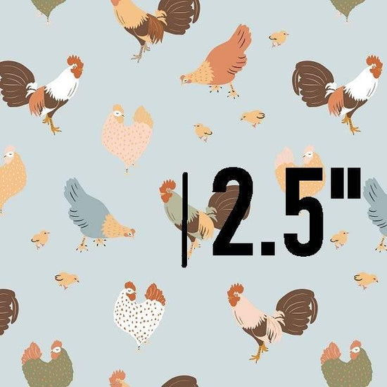 Load image into Gallery viewer, Indy Bloom Fabric - Farmhouse - Cluck Cluck in Robins Egg 06 - Fabric by Missy Rose Pre-Order
