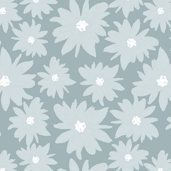 Indy Bloom Fabric Farmhouse Jean Blue Daisy 12 – Australian custom printed fabric pre-order | Fabric by Missy Rose
