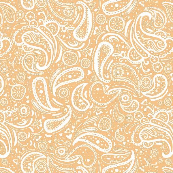 Indy Bloom Fabric - Farmhouse - Paisley in Daffodil 08 - Fabric by Missy Rose Pre-Order