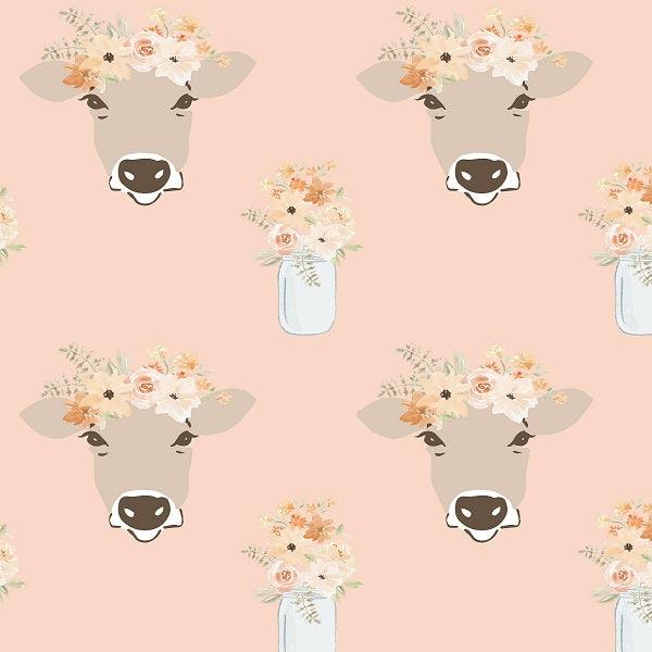 Indy Bloom Fabric - Farmhouse - Pink Clara 04 - Fabric by Missy Rose Pre-Order