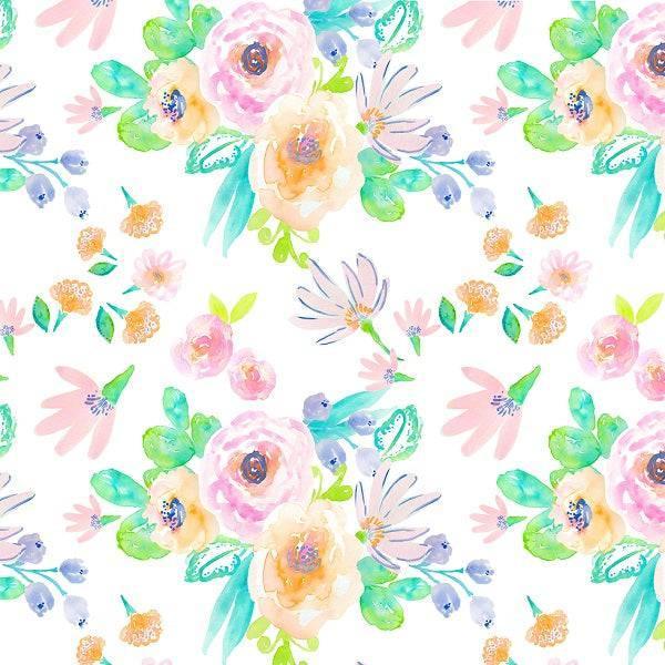 Indy Bloom Fabric Flamingo Summer Flowers 01 – made-to-order custom fabric by the metre | Fabric by Missy Rose