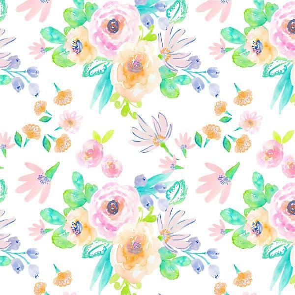 IB Flamingo Summer - Flowers 01 - Fabric by Missy Rose Pre-Order