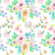 Indy Bloom Fabric - Flamingo Summer - Flowers 01