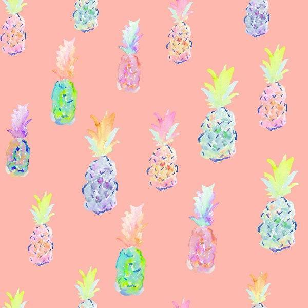 Indy Bloom Fabric Flamingo Summer Pineapple Party Salmon 05 – Fabric by Missy Rose