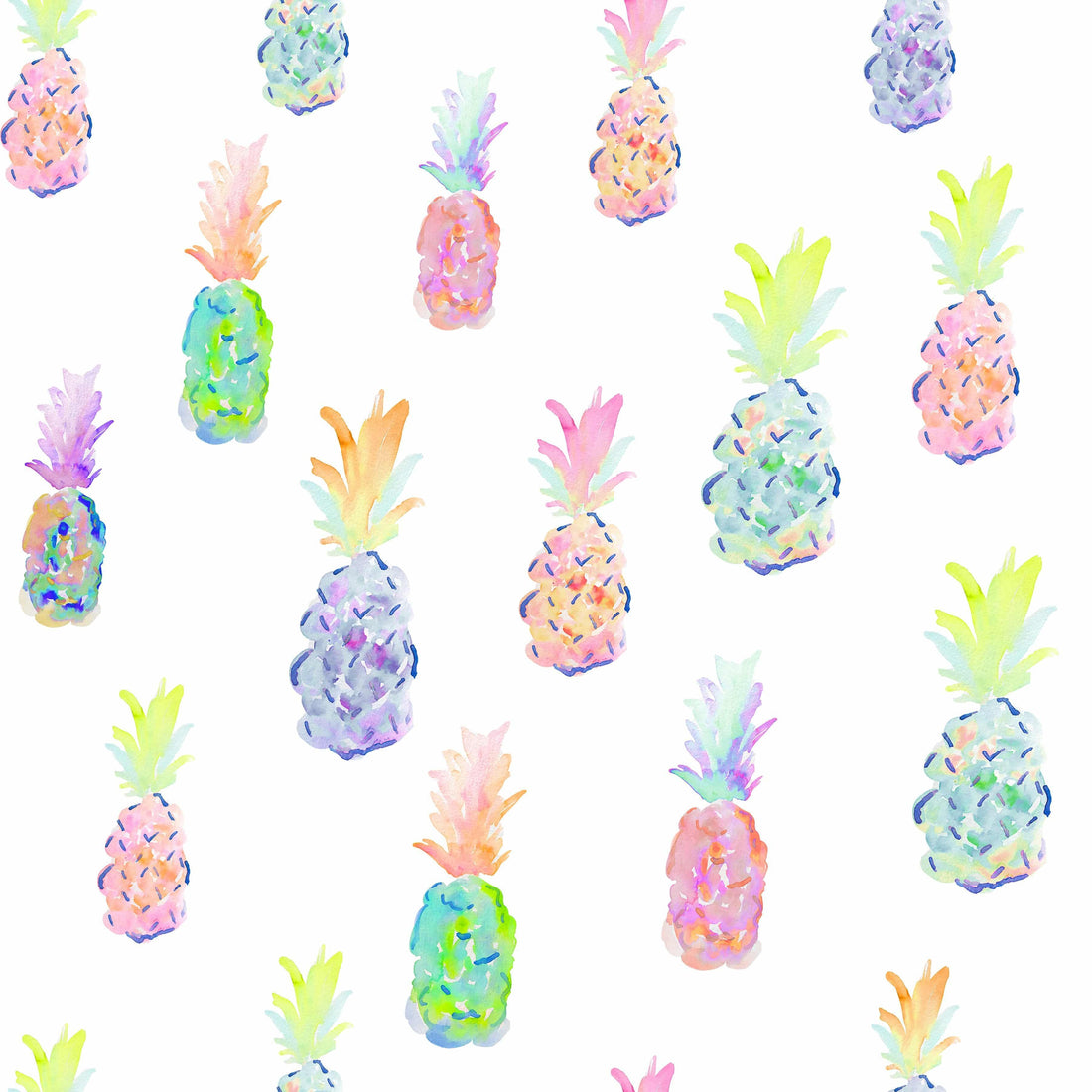 Indy Bloom Fabric Flamingo Summer Pineapple Party White 06 – Fabric by Missy Rose