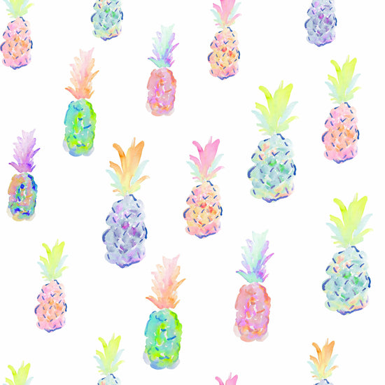 IB Flamingo Summer - Pineapple Party White 06 - Fabric by Missy Rose Pre-Order
