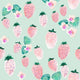 Indy Bloom Fabric - Flamingo Summer - Strawberry Mint 13