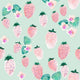Indy Bloom Fabric - Flamingo Summer - Strawberry Mint 13