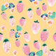Indy Bloom Fabric - Flamingo Summer - Strawberry Yellow 12