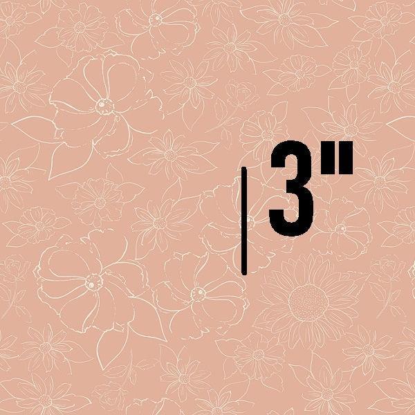 Indy Bloom Fabric Flower Child Sketched floral in Blush 07 – pre-order designer fabric Australia | Fabric by Missy Rose
