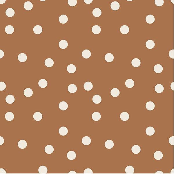Indy Bloom Fabric Flower Child Boho Polka dot in Brown 11 – Australian custom printed fabric pre-order | Fabric by Missy Rose