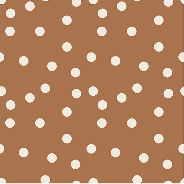 Indy Bloom Fabric - Flower Child - Boho Polka dot in Brown 11 - Fabric by Missy Rose Pre-Order