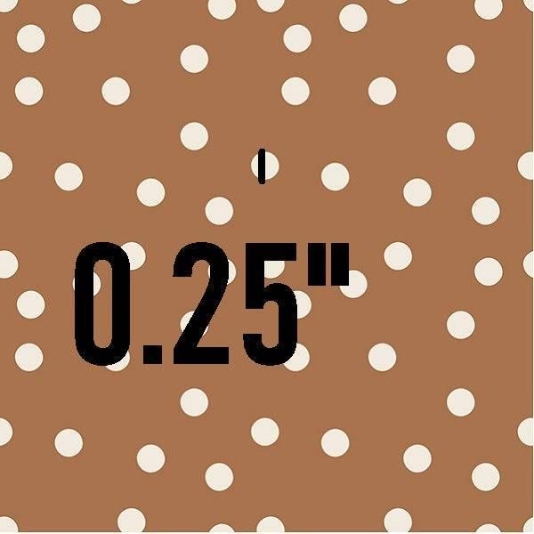 Indy Bloom Fabric Flower Child Boho Polka dot in Brown 11 – premium custom printed fabric for sewing | Fabric by Missy Rose