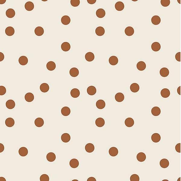 Indy Bloom Fabric Flower Child Boho polka dot in Cream 12 – premium custom printed fabric for sewing | Fabric by Missy Rose