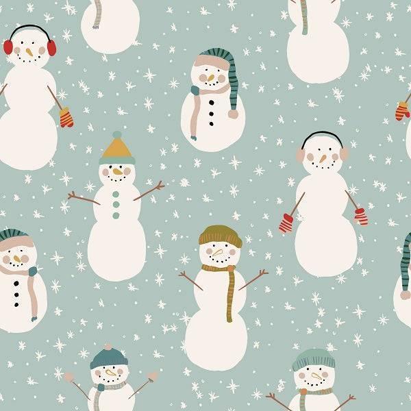 Indy Bloom Fabric Frosty and Bright Frosty Snowman 06 – Australian custom printed fabric pre-order | Fabric by Missy Rose